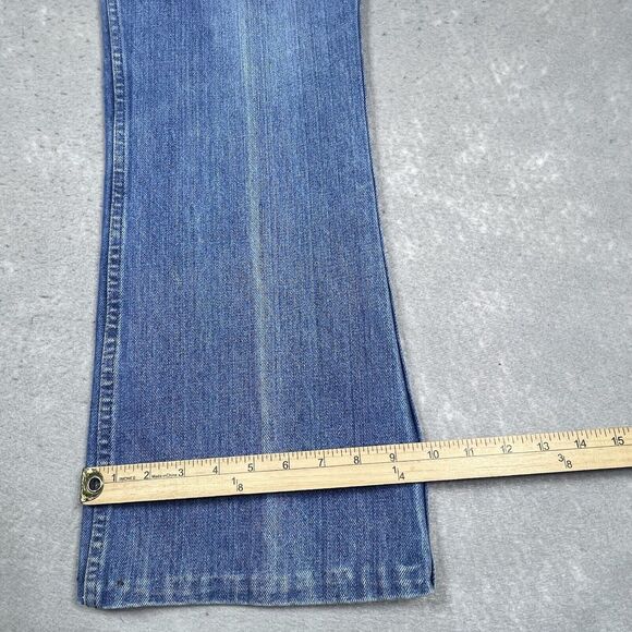 Vintage 1970s Levis 517 Jeans Mens Size 36 Blue Denim Jeans Orange Tab Pockets - Picture 8 of 16